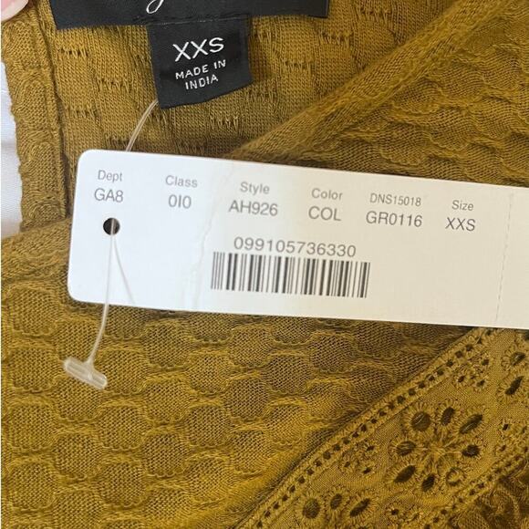 J. Crew Ruffle Front Long Sleeve Knit Top Size XXS. NEW - Picture 8 of 10